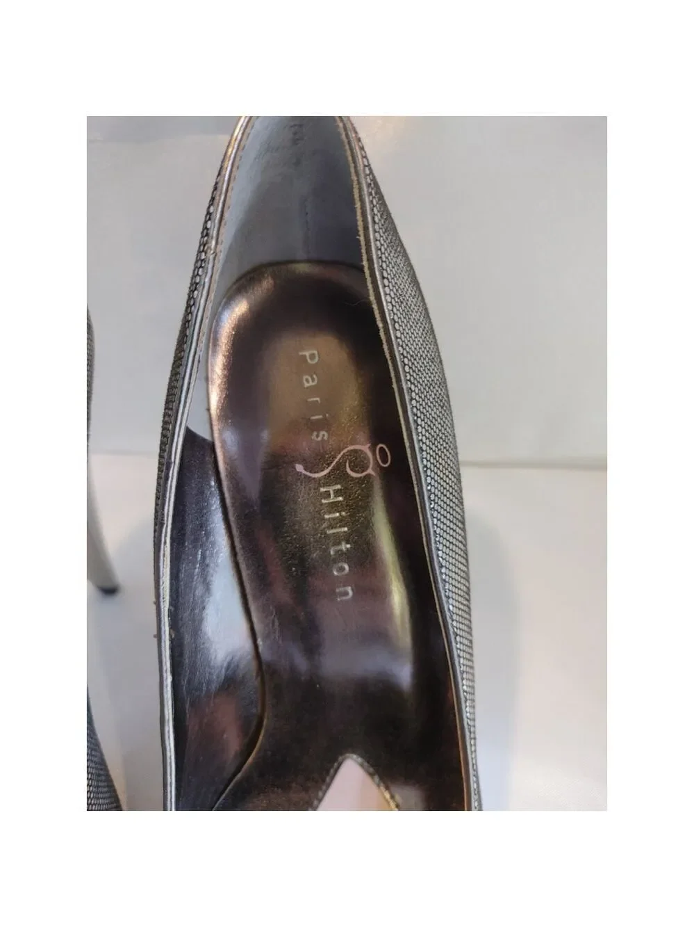 Paris Hilton Chico Heels Size 8